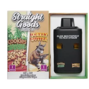 Straight Goods Dual Chamber Vape - Cookies Kush (Indica)  + Donkey Butter (Indica) (3 Grams + 3 Grams)