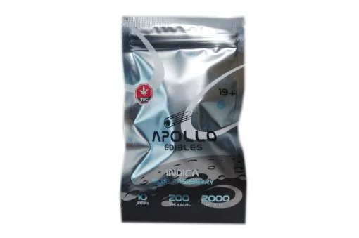 Apollo Edibles – Blue Raspberry Shooting Stars 2000MG (Indica)