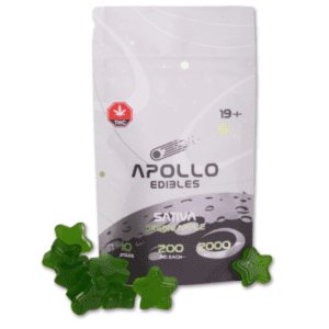 Apollo Edibles – Green Apple Shooting Stars 2000MG (Sativa)