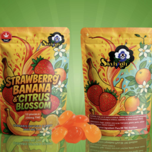 Sky High Edibles – Strawberry Banana + Citrus Blossom Gummy 3000MG