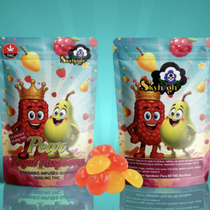 Sky High Edibles – Pear + Royal Raspberry Gummy 3000MG