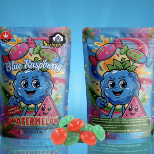 Sky High Edibles – Blue Raspberry + Watermelon Gummy 3000MG
