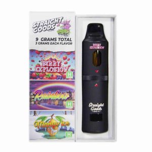 Straight Goods Triple Chamber Vape – Berry Explosion + Rainbow + Mango Ice (3 Grams + 3 Grams + 3 Gram)