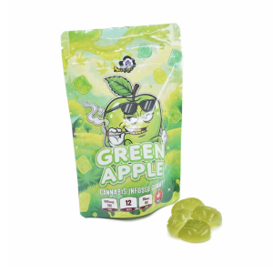 Sky High Edibles – Green Apple Gummy 600mg THC