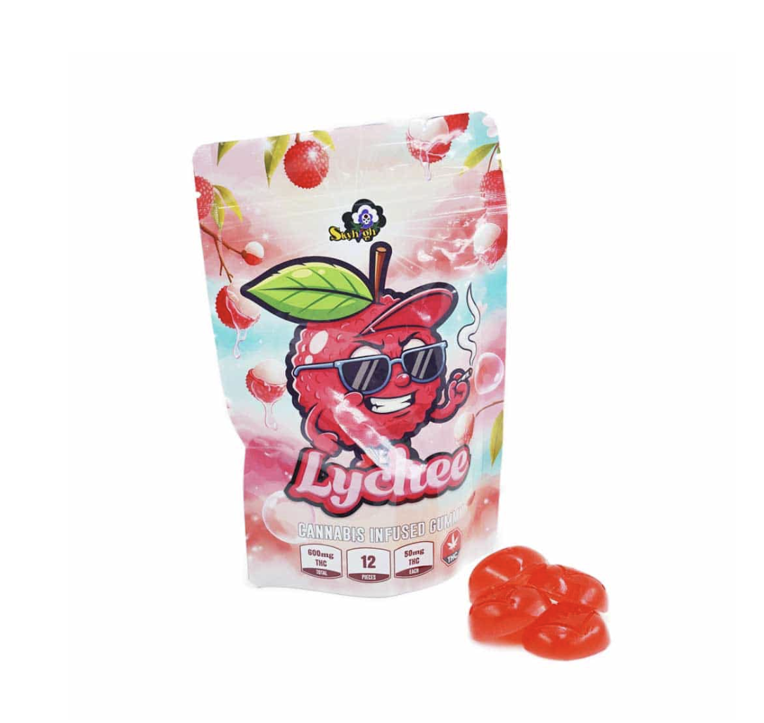 Sky High Edibles – Lychee Gummy 600mg THC