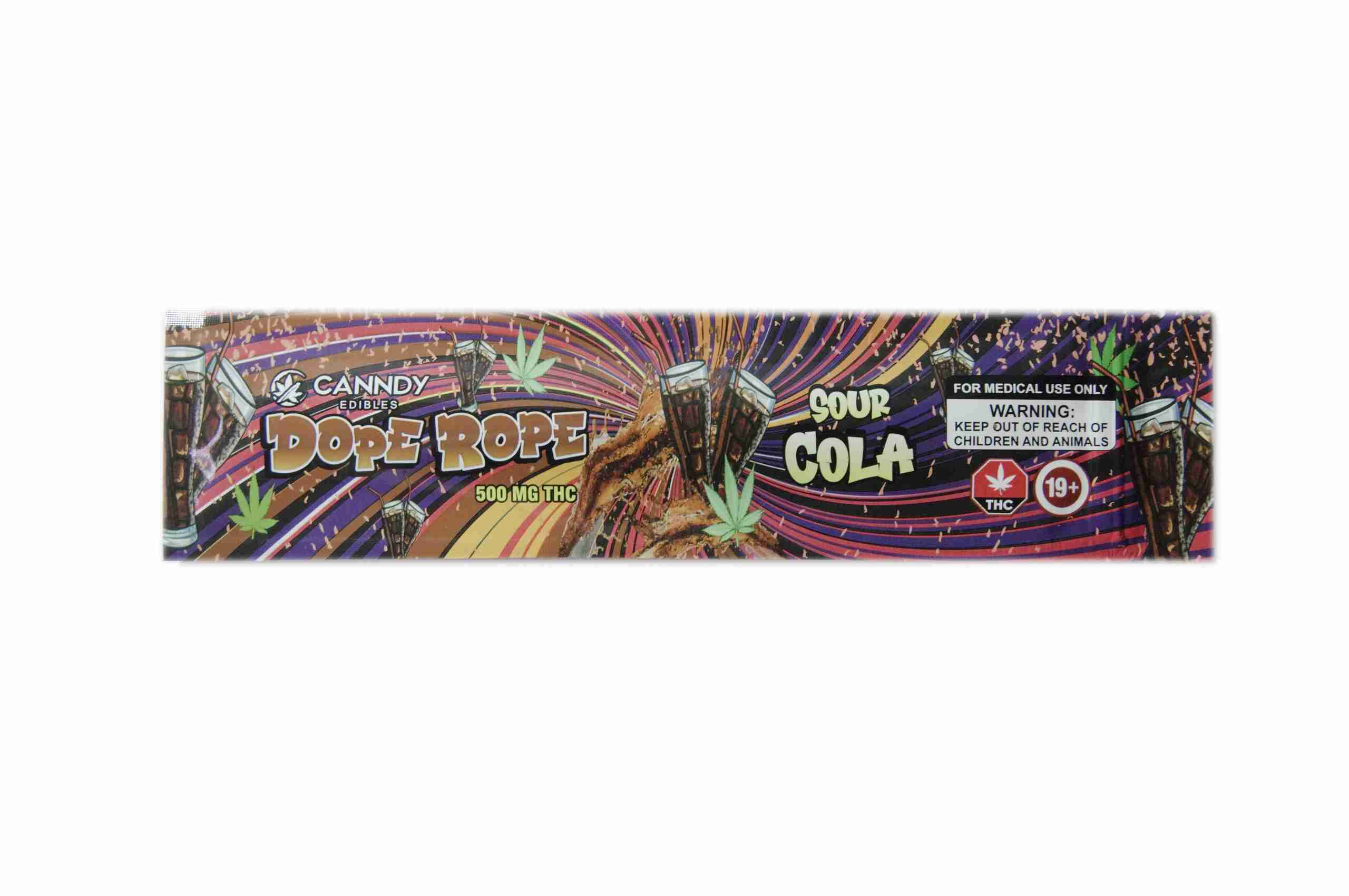 Canndy Edibles – Dope Rope Sour Cola (500mg THC)