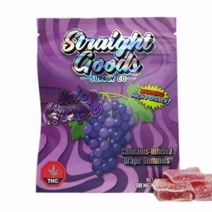 Straight Goods Edibles – Juicy Grape (500mg THC)
