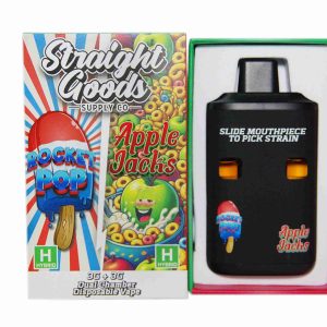 Straight Goods Dual Chamber Vape – Rocket Pops (Hybrid) + Apple Jacks (Hybrid) (3 Grams + 3 Grams)