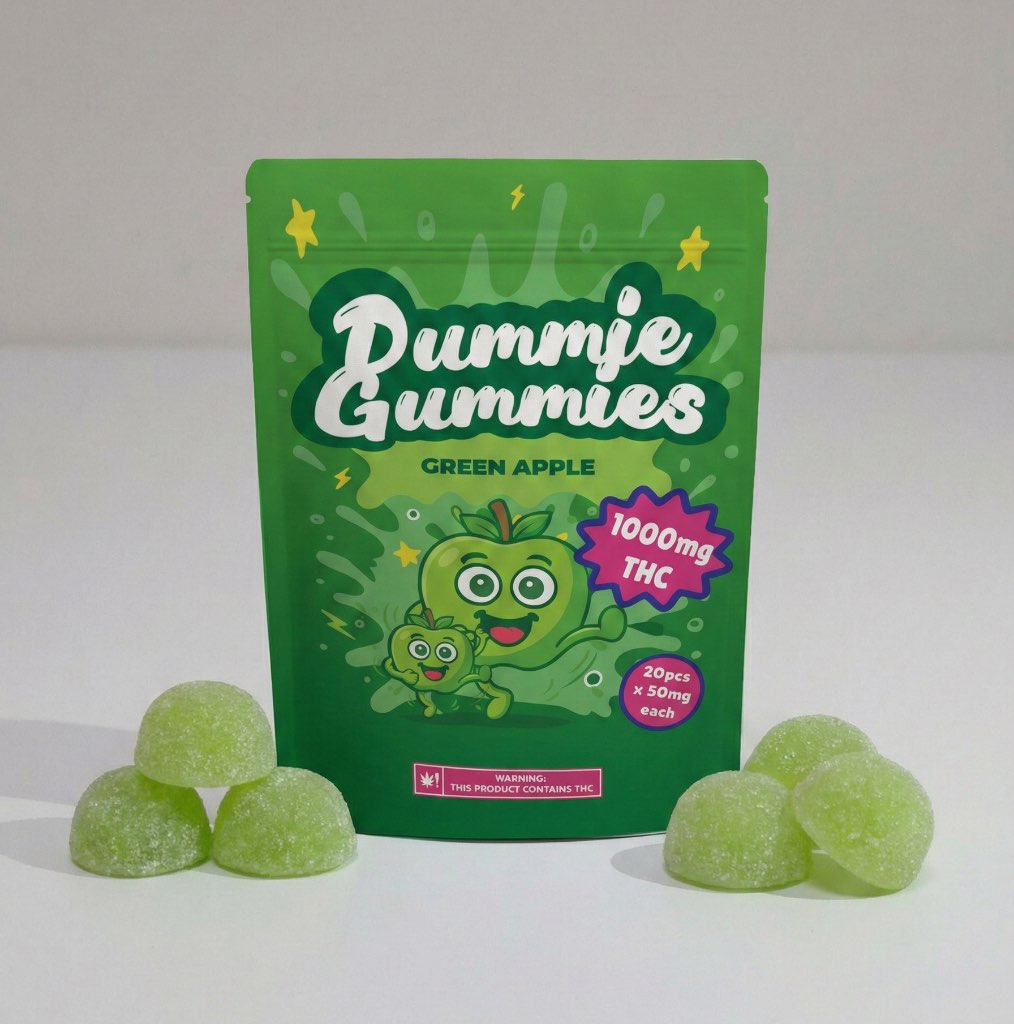 Dummies Gummies - Green Apple 1000MG