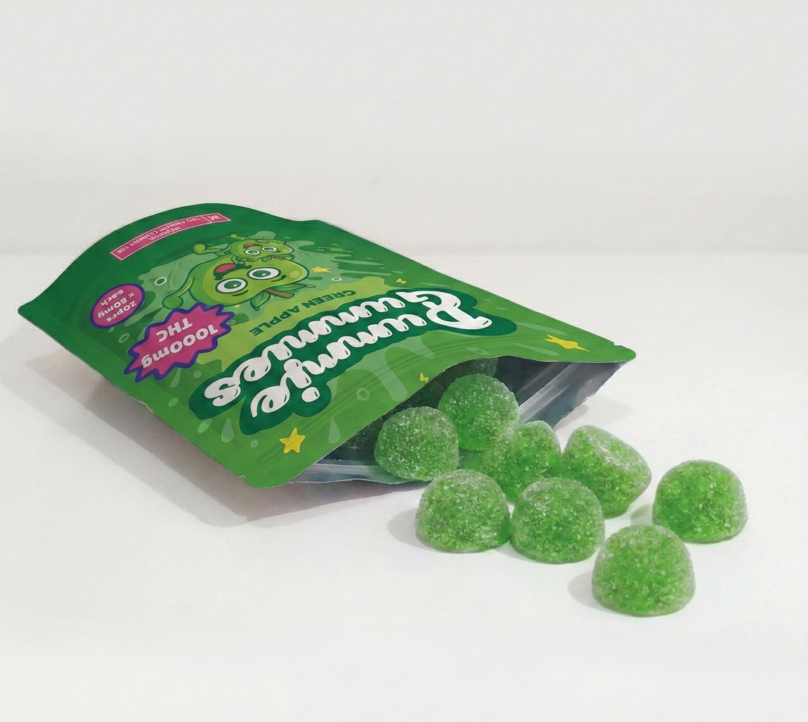 Dummies Gummies - Green Apple 1000MG - Image 3