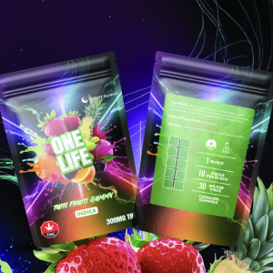 One Life Edibles – Tutti Frutti Gummy – 300mg THC (Indica)