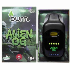 Burn LCD Disposable – Alien OG (3 Gram) (Hybrid)