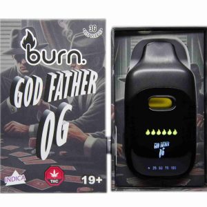 Burn LCD Disposable – Godfather OG (3 Gram) (Indica)