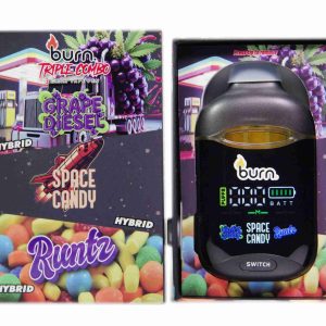 Burn Triple Combo – Grape Diesel + Space Candy + Runtz (3 Gram)