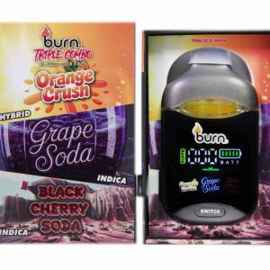 Burn Triple Combo – Orange Crush + Grape Soda + Black Cherry Soda (3 Gram)