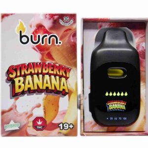 Burn LCD Disposable – Strawberry Banana (3 Gram) (Hybrid)