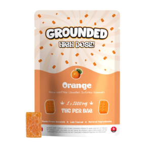 Grounded High Dose Bricks – Orange 1000mg Gummies