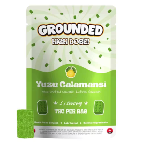 Grounded High Dose Bricks – Yuzu Calamansi 1000mg Gummies
