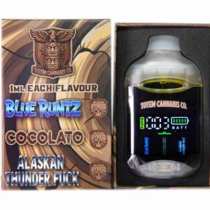 Alternative view of Totem Cannabis Co. Tri Chamber Vape – Alaskan Thunder Fuck (Hybrid) + Cocolato (Indica Dominant Hybrid)  + Blue Runtz (Indica Dominant Hybrid) (3 x 1 Gram)