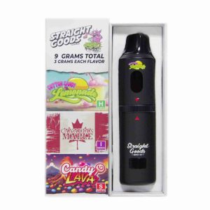 Straight Goods Triple Chamber Vape – Cotton Candy Lemonade + Canadian Maple + Candy Lava (3 Grams + 3 Grams + 3 Gram)