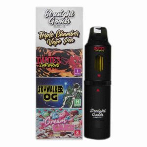 Straight Goods Triple Chamber Vape – Dante’s Inferno + Skywalker OG + Ice Cream Cake (3 Grams + 3 Grams + 3 Gram