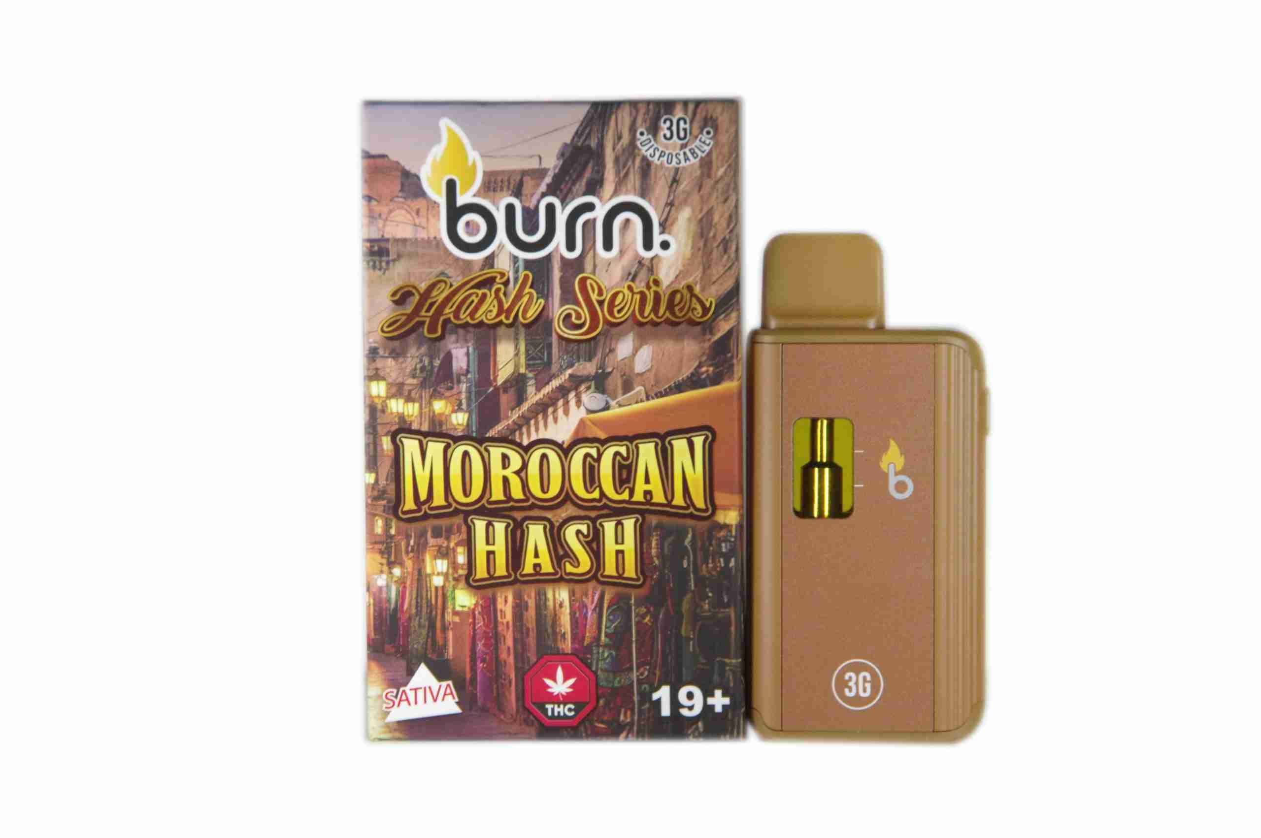 Burn Disposable Vapes – Moroccan Hash (Sativa) (3 Gram)