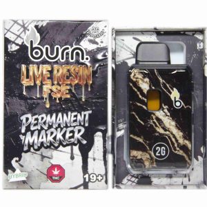 Burn Live Resin FSE Disposable – Permanent Marker (2 Grams)