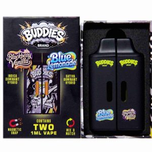Buddies Vape - Blackberry Vanilla + Blue Lemonade (1ml + 1ml)