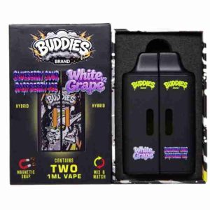 Buddies Vape - Blueberry Sour Raspberry Ice + White Grape (1ml + 1ml)