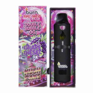 Burn Triple Threat – Double Bubble OG + Grape Diesel + Kush Cake (9 Gram)