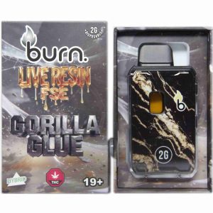 Burn Live Resin FSE Disposable – Gorilla Glue (2 Grams)