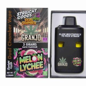 Straight Goods Dual Chamber Vape - Granjo + Melon Lychee (3 Grams + 3 Grams)