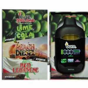 Burn Triple Combo – Lime Cola + Peach Diesel + Red Lebanese (3 Gram)
